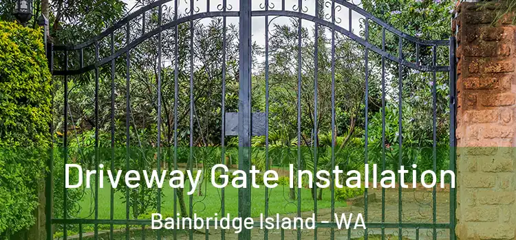 Driveway Gate Installation Bainbridge Island - WA